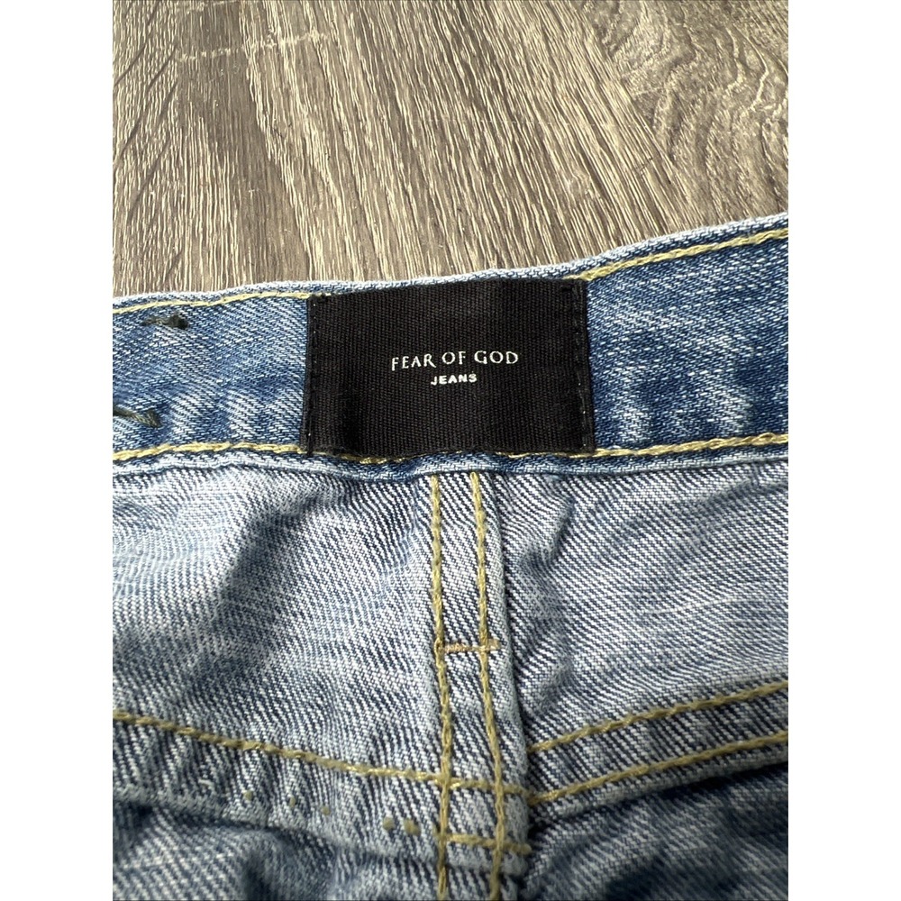Fear Of God Fifth Collection Selvedge Painters Paint Splatter Jeans Sz 29 - Picture 14 of 16